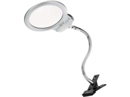 Luminária De Mesa Led Operitacx Com Lupa E Presilha Flexível, Luminária De Leitura Ajustável Para Estudo, Costura E