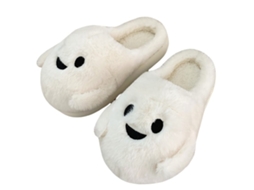 Pantufas de Halloween Femininas com Estampa de Fantasma e Morcego, Tamanhos 36 37 AQUAFORGE
