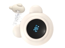 Termômetro de Banheiro Flutuante em Formato de Urso, Preciso, com Visor de Led para Uso Infantil, em Piscinas, Áreas CHABERLU