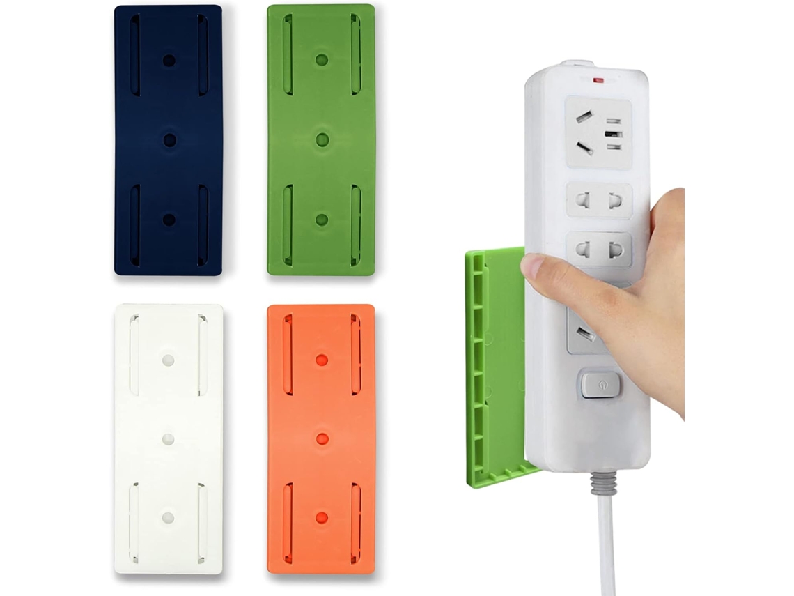 Conjunto de 4 Suportes Autoadesivos para Réguas de Energia BRILVIBERA