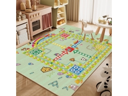 Tapete Para Brincar Eifson - Macio Para Berçário, Sala De Jogos E Quarto - 80*120cm - Xadrez Voador