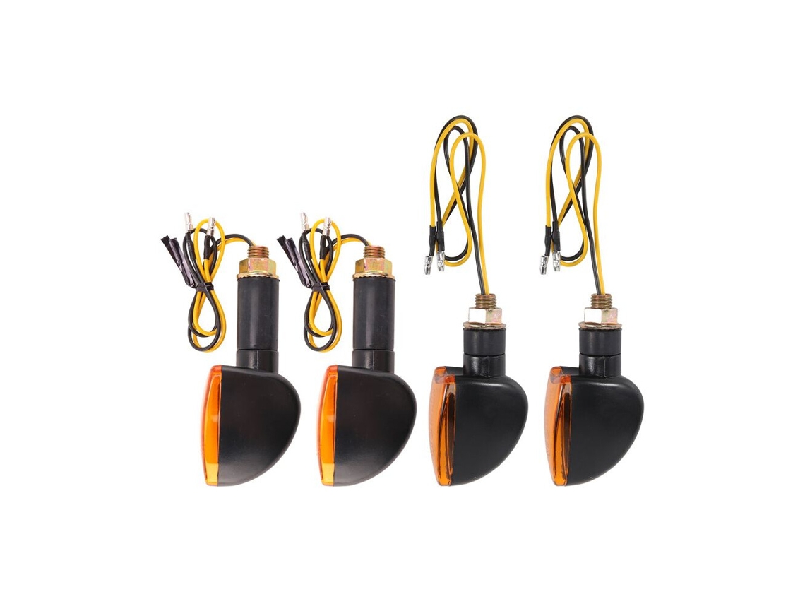 Luz De Pisca Universal 12v Para Motos — Indicador Dianteiro E Traseiro, Luz Halógena Intermitente (pisca-pisca)_yua
