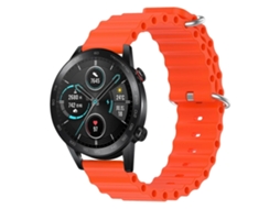 Pulseira De Silicone Sólida Estilo Oceano Para For Honor Magic Watch 2, 46 Mm X 22 Mm.