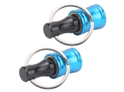 2 Peças De Porta Brocas De Parafusadeira Chaveiro Barra Extensível Adaptador De Liberação Rápida Ferramenta De Liga De Alumínio Azul