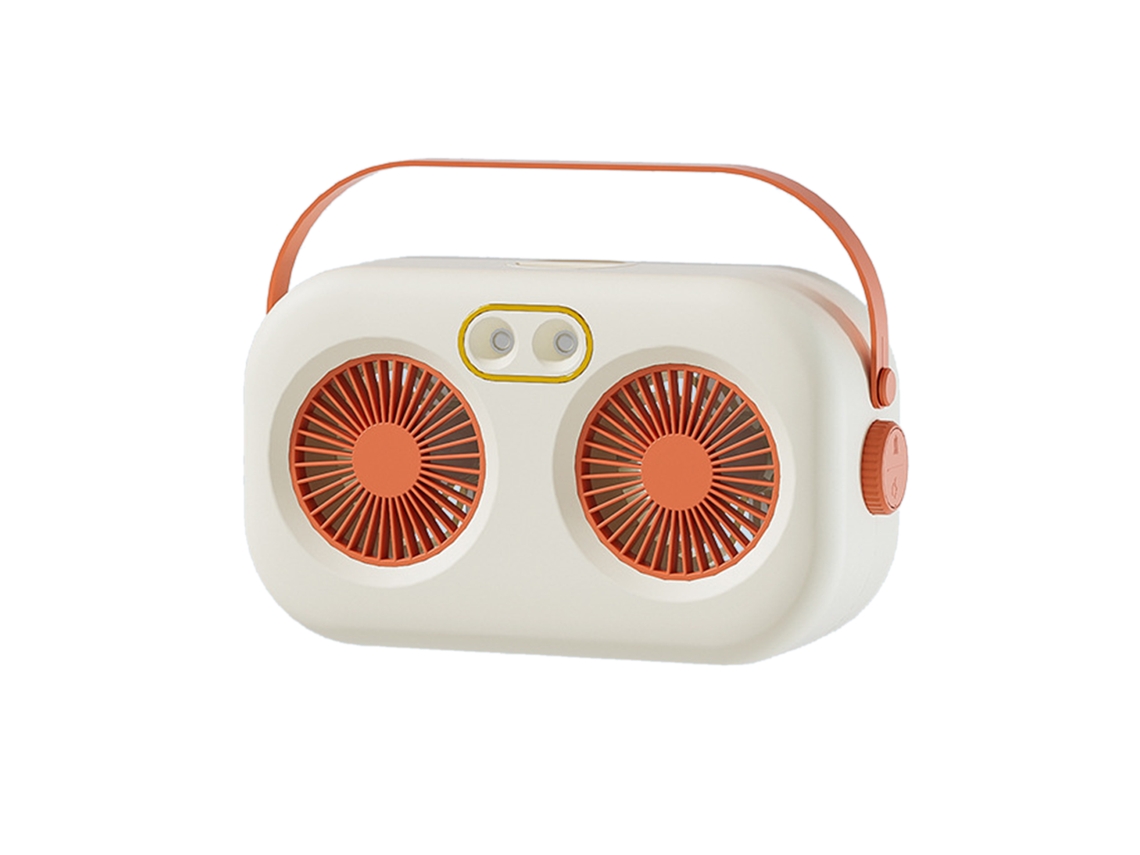 Ventilador Portátil com Névoa Usb Mister Spray Resfriamento Rápido Umidificador Desktop Branco | S/MARCA
