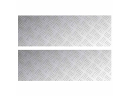 Degrau Retangular 2 Peças Prateado 90 X 30 Cm Alumínio MAISON EXCLUSIVE