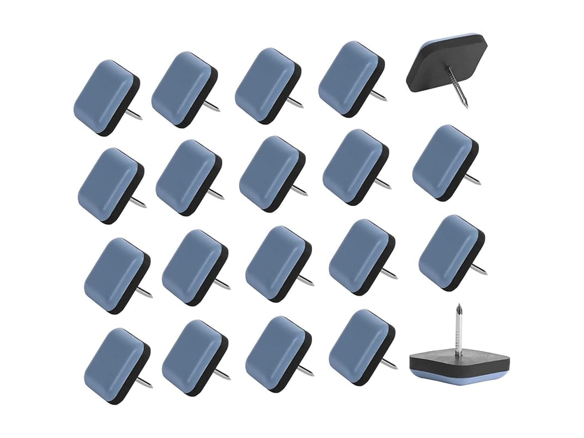 25pcs Deslizadores De Móveis De Teflon 25mm Autoadesivos Com Pregos Para Cadeiras E Poltronas