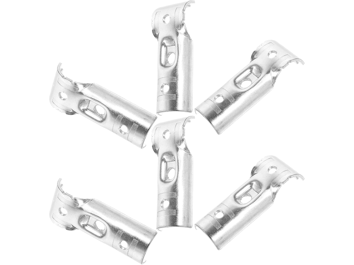 Abraçadeiras De Aço Galvanizado Sewacc, Conectores Em T Para Trilhos De Cerca Tela Metálica, 6 Peças, Sem Solda Para
