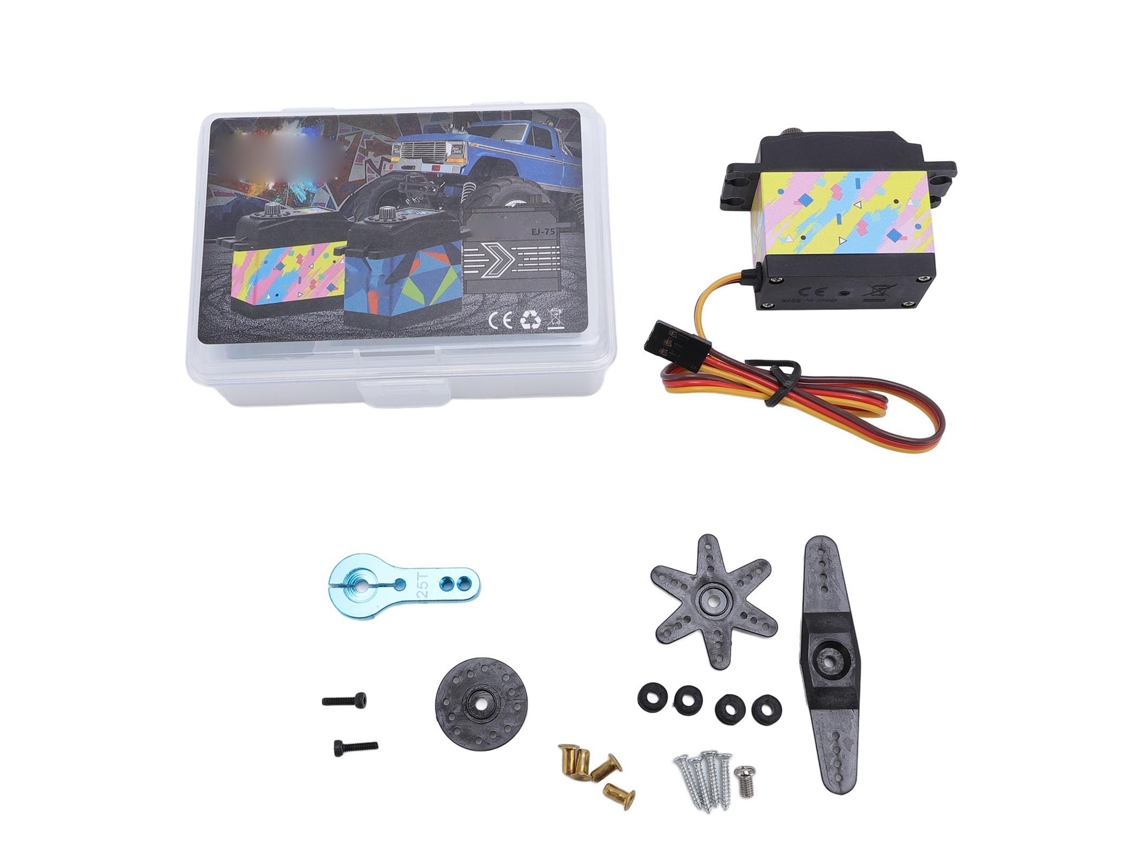 Servo Digital 35kg Para Carro Caminhão Robô Barco Avião Rc 1/10 1/12 Alumínio Rosa Azul