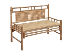 Garden Bench, Garden Benches Vidaxl Bege Bambu (120 X 50 X 7 Cm)