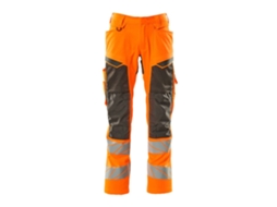 Calças Grandes Com Bolsos Para Joelheiras Accelerate Safe 19579 Laranja 47 / 32 MASCOT