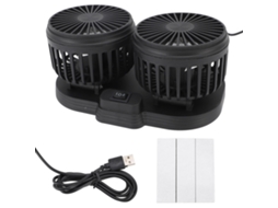 Ventilador de Banco de Carro Sem Lâmina Usb 3 Velocidades | S/MARCA