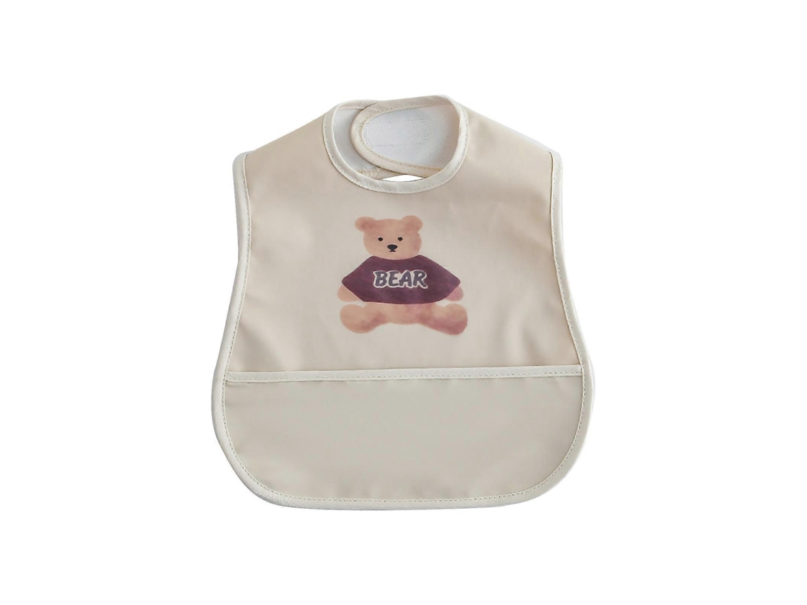 Leve E Durável Pu Babador Para Bebês, Avental De Alimentação À Prova D'água, Bolsa, Panos De Arroto Para Refeições E Atividades Artísticas, Arroz,