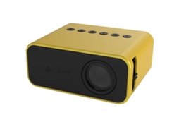 Projetor Yt500 Home Media Player Miniatura Crianças Led Celular Coluna Embutido Amarelo Plugue Eua