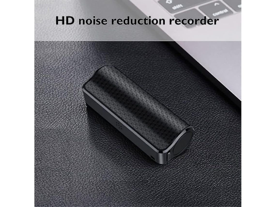Lurelia Gravador De Voz Digital 32gb Com Redução De Ruído, Reprodução Mp3, Recarregável Para Reuniões, Aulas, Entrevistas - Preto