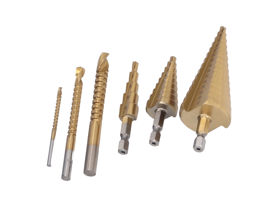 Laxiscreed Conjunto De 3 Brocas De Passo E Serra Hss Com Revestimento De Titânio