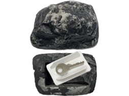 Caixa De Armazenamento À Prova D'água Decorativa Com Imitação De Pedra Para Chaves.