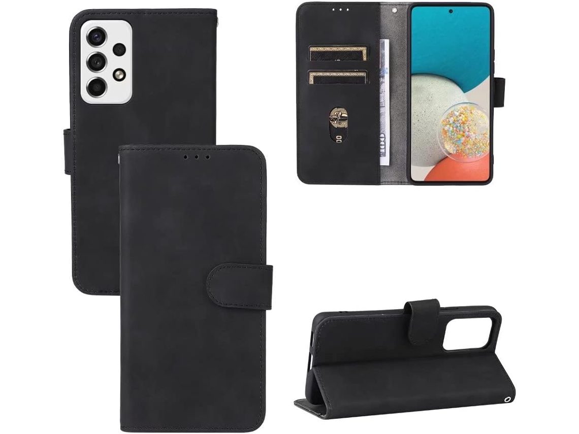 Capa para Samsung Galaxy A53 5G HONGWE. Anti-Choque com Porta-Cartões Preto
