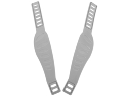 Omni-correas Ajustables Para Pedales De Bicicleta De Gimnasio Ciclo Material Plástico Resistente Y Duradero 32,00x5,30x0,50cm Cinza Claro