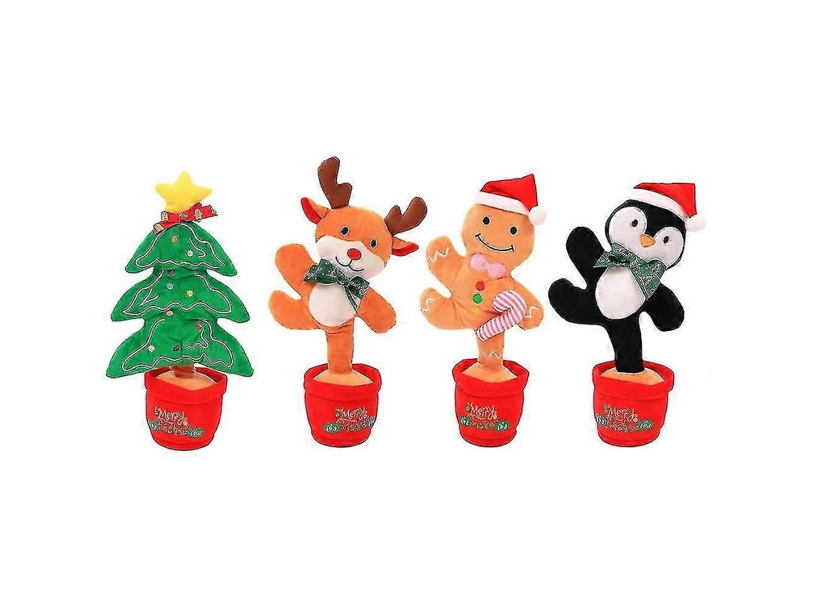 Peluche Eletrónico De Natal Com Música E Dança