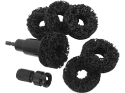 Topbathy Kit de Lixamento e Remoção Ferrugem Cubos Roda Amosfun, Ferramenta Limpeza Preta com 5 Discos