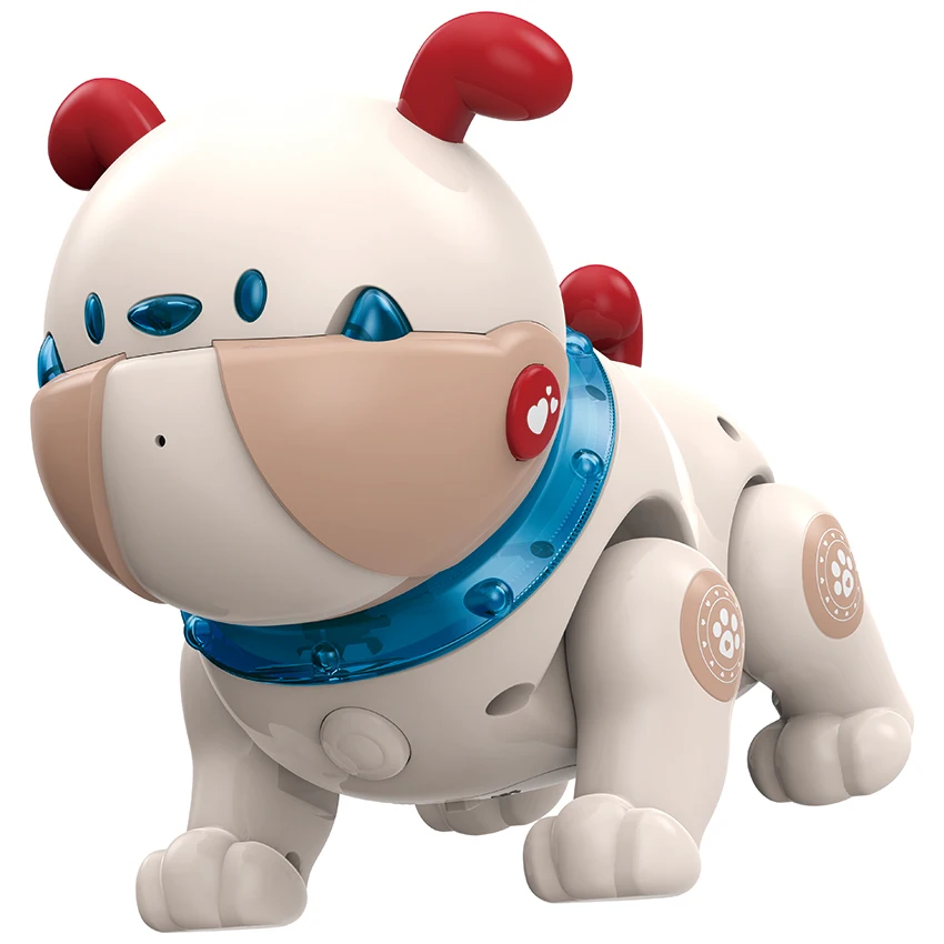 Cão Robô de Brinquedo com Ia, Controle por Voz, Led/efeitos Sonoros, Companheiro Inteligente MDUG (azul Celeste)