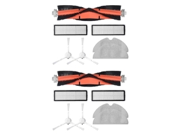 Kit Com 2 Peças Laváveis Para Aspirador De Pó, Compatível Com O Robô Aspirador Xiaomi Dreame F9: Rolo De Esfregão, Escova Lateral, Filtro Hepa E Pano