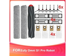 Acessórios De Reposição Para Aspirador De Pó S1 Pro: Escova Principal X1, Escova Lateral X6, Filtro Lavável X4, Saco Para Pó X4, Rolo De Esfregão X3