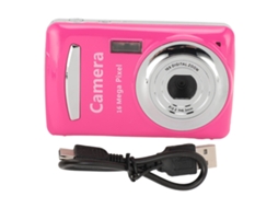 câmera Digital 16mp 1080p 30fps com Foco Automático 16x Zoom Tela 2.4 Polegadas Ccd