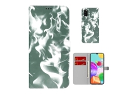 Capa De Couro Com Estampa De Névoa Em Formato De Nuvem, Estilo Flip Horizontal, Para Samsung Galaxy A41, Com Suporte, Compartimento Para Cartões E Car