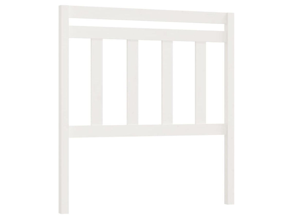 Bed Headboard, Bed Headboards Vidaxl Branco Madeira De Pinho (106 X 100 Cm)