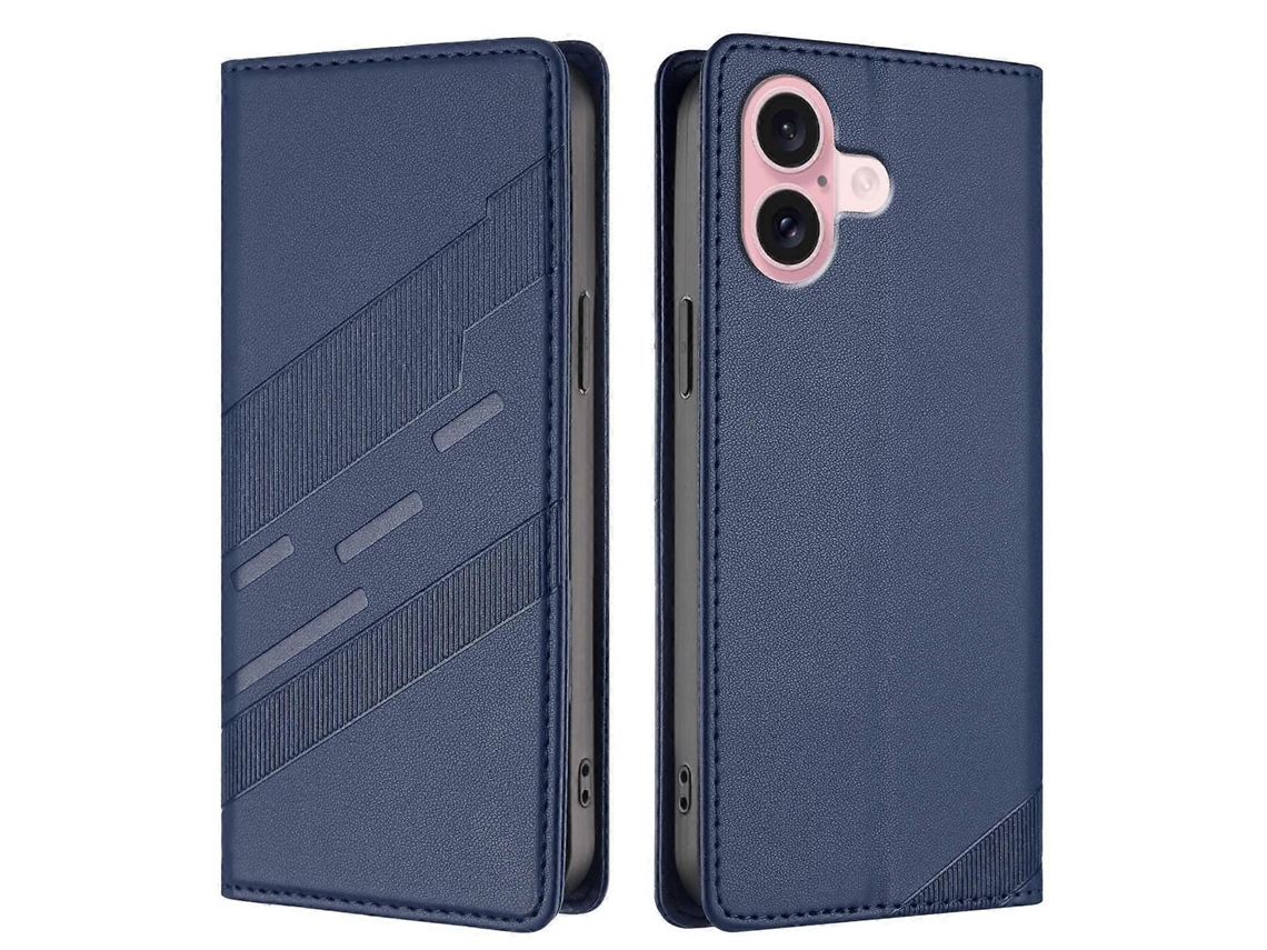 Capas De Celular Estilo Punk Com Suporte Tipo Carteira E Capa De Couro Para Iphone 16