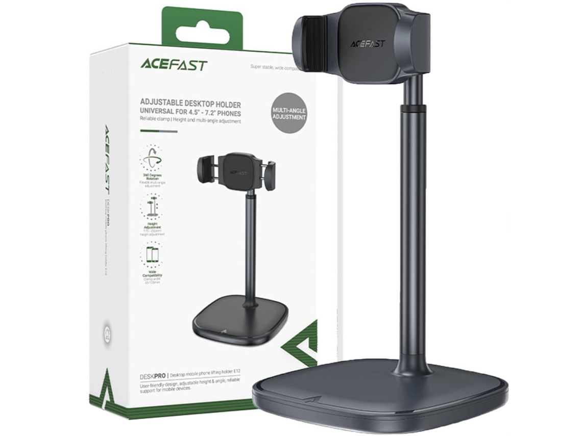 Suporte Telescópico Para Celular Acefast Com Tripé, Preto (e12)