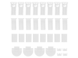 Omni 32 Peças de Reparo para Persianas Plissadas Acessórios de Substituição Duráveis em Pom Cor Branca 4x2x1cm Blanco