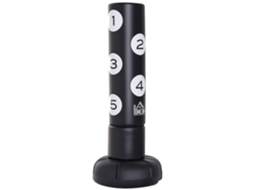 Suporte de Boxe Autônomo BTFORUS com suporte e almofada de plástico, 176cm, preto, ideal para profissionais e iniciantes