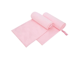 Conjunto 2 Toalhas Esportivas Vidaxl Rosa Poliéster (200 X 100 Cm)