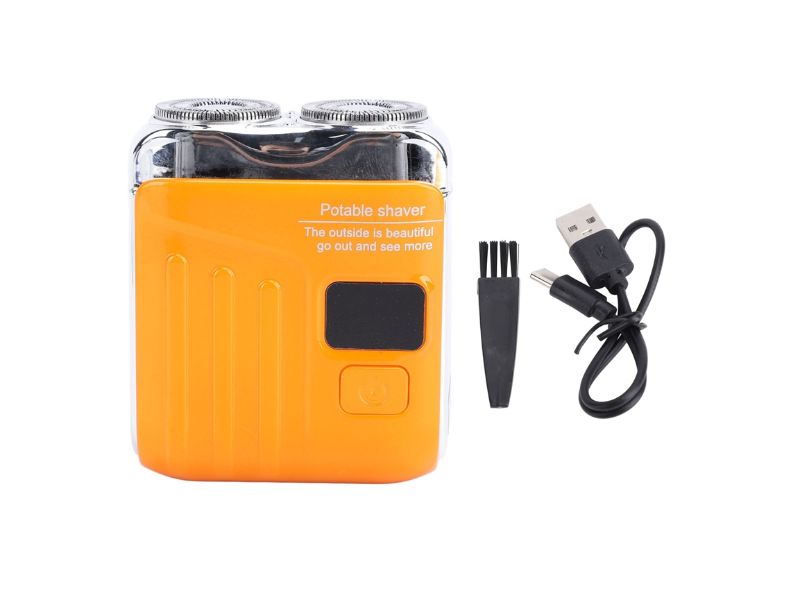 Laxiscreed Aparelho De Barbear Elétrico Magnético, Cabeça Dupla, Portátil, Lavável E Com Usb Para Homens