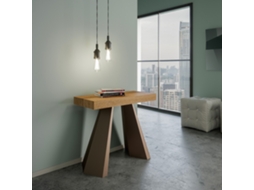 Consola extensível em madeira 90x40-300cm mesa moderna Diamante Oak