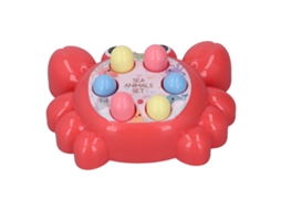 Primerox brinquedo Educativo de Bateria com Martelo para Bebê Forma de Caranguejo Azul Seguro
