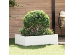 Vidaxl Acabamento Para Gramado 100 X 60 X 35 Cm Aço Branco