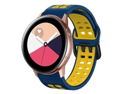 Pulseira De Silicone Respirável Bicolor De 20 Mm Para Galaxy Watch Active 2