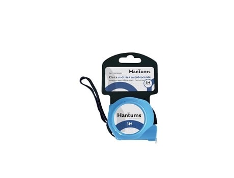 Fita Métrica Autotravante 16mm X 3m Confeccionada Em Abs E Aço Carbono Nas Cores Azul E Preto Hantums