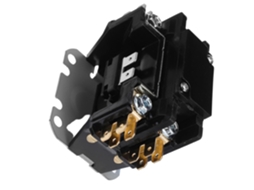 Contator Hvac Para Refrigeração, 1 Polo, 30 A, 24 V, Preto