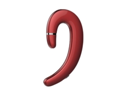 1 Peça P2 Condução Óssea Gancho De Ouvido Estéreo Música Bluetooth Fone De Ouvido Com Microfone - Vermelho