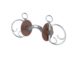 Hard Bit Kimblewick Konnex Snaffle Dourado 140 Mmberis
