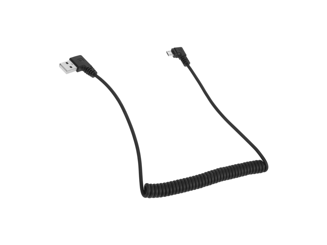 Cabo Usb De Carregamento Rápido Com Mola Espiral Retrátil E