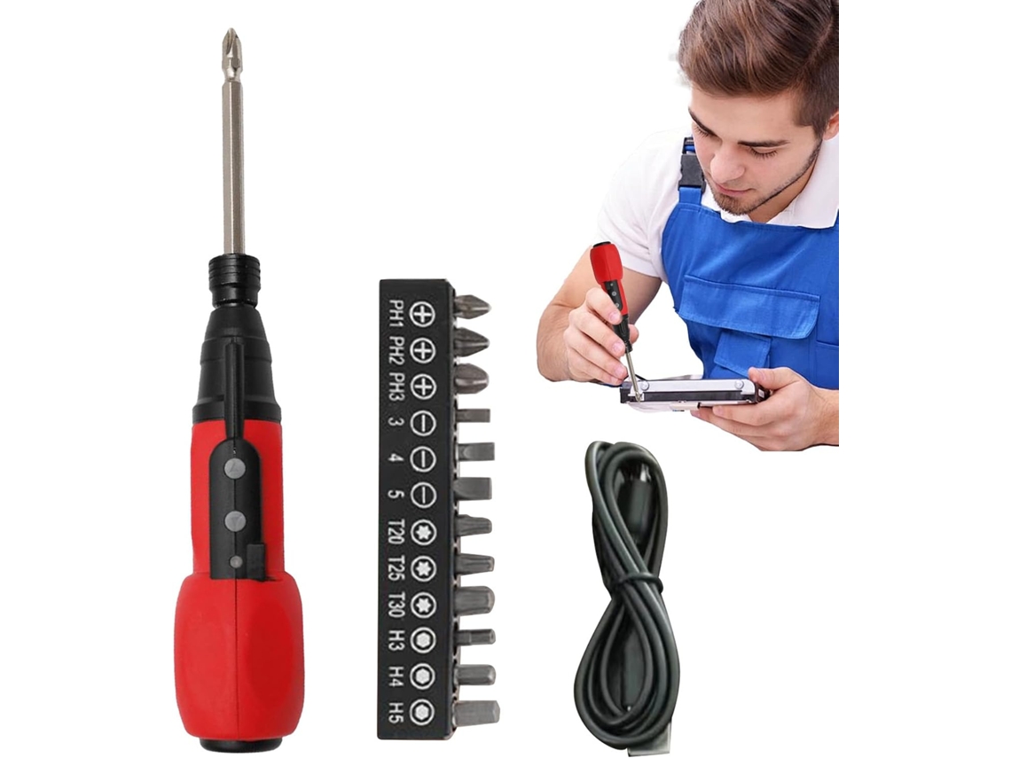 Mini Parafusadeira Elétrica Recarregável Via Usb