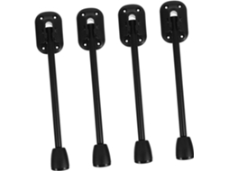 Ukcoco Conjunto De 4 Pés Mesa Ferro Reforçados, Pretos, Dobráveis, Para Mesa De Jantar Ou Escritório