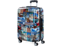 Mala de Viagem Média ROUTE 66 Preto (63 L)