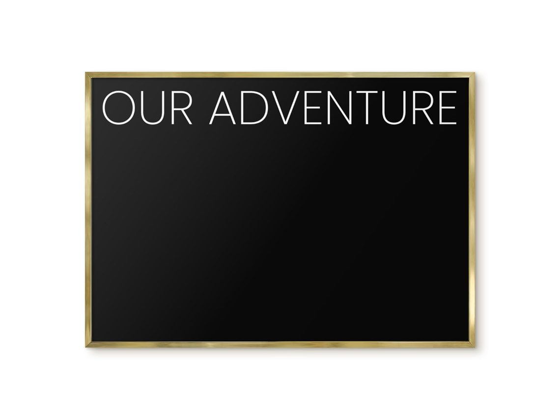 Magnetic Glass Board Our Adventure For The Hall Espelharte (100x70 Cm)